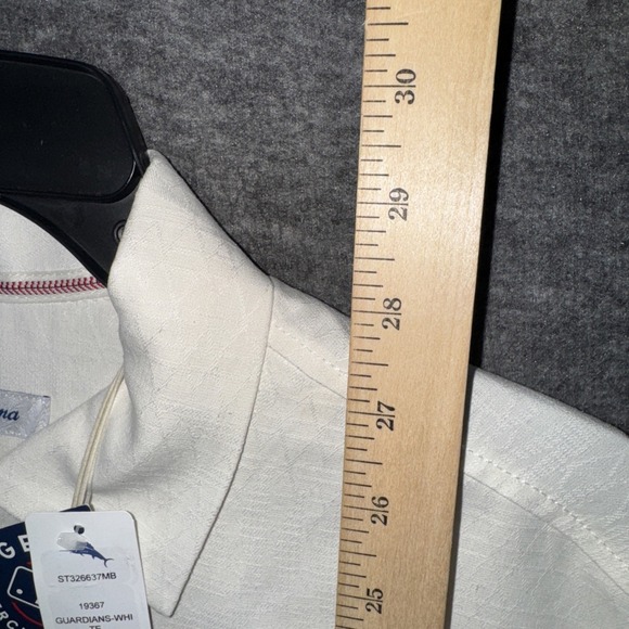 Cleveland Guardians Tommy Bahama 100% Silk Pitchers Paradiso Camp Shirt Sz S NEW - Picture 10 of 13